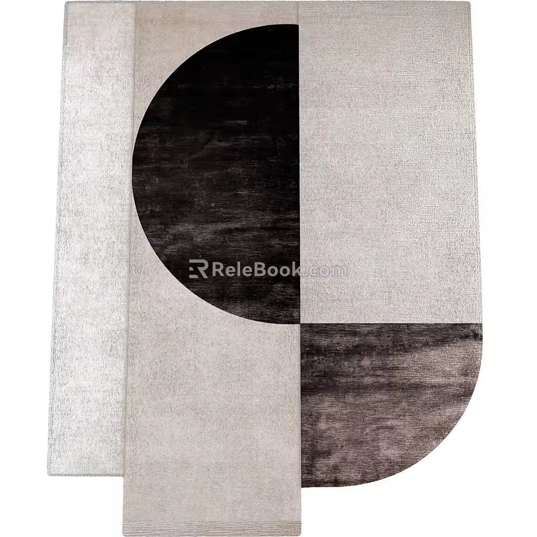 modern square carpet square carpet 3d model