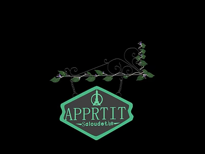Decorative Vines With Green Leaves And Purple Flowers Hanging On Metal Bracket 3d model