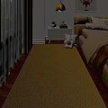 Yellow Square Rug in Cozy Bedroom with White Curtains Beige Sofa and Plush Toy