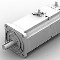 Black Servo Motor With Metal Shaft And Mounting Holes For Industrial Use