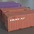 Industrial Shipping Containers Red And Purple For Logistics Storage Solutions