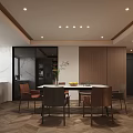 Modern Open Concept Living and Dining Room Interior With Sofa Coffee Table Rug and Chandelier