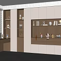 Modern Bookcase Interior Design With Wooden White Finish Open Shelves And Decorative Items