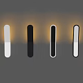 Modern Sleek Wall Lamps with Black and White Design for Home Lighting Decor