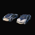 Two BMW Concept Cars With Modern Sleek Body And Futuristic Aerodynamic Design
