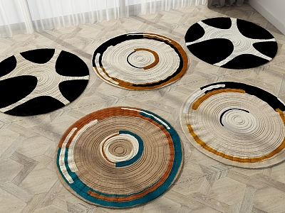 Round carpet model