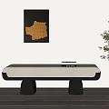 modern bench sofa stool 3d model