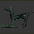 Vintage Bronze Horse Shaped Decorative Ornament For Home Living Decoration