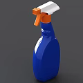 Blue Household Cleaning Spray Bottle with Nozzle for Daily Kitchen Bathroom Use