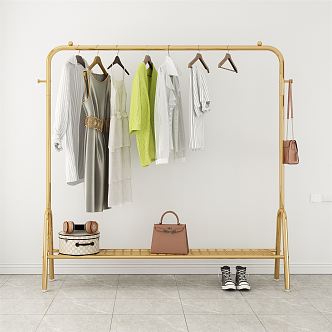 Light Luxury Hangers Metal Hangers 3d model