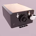 Black Gas Boiler Kitchen Appliance With Hot Cold Controls And Gauges