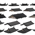 Traditional Roof Components Showcasing Various Architectural Styles And Design Details