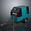 Weichai Mobile Industrial Generator Equipment With Blue Green Body Control Panel And Trailer