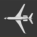 Sleek White Passenger Jet With Red Stripes On Fuselage Wings And Tail Fin