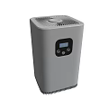 Gray Portable Power Station With Digital Display And Control Buttons 3d model