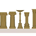 European Roman Column 3d model