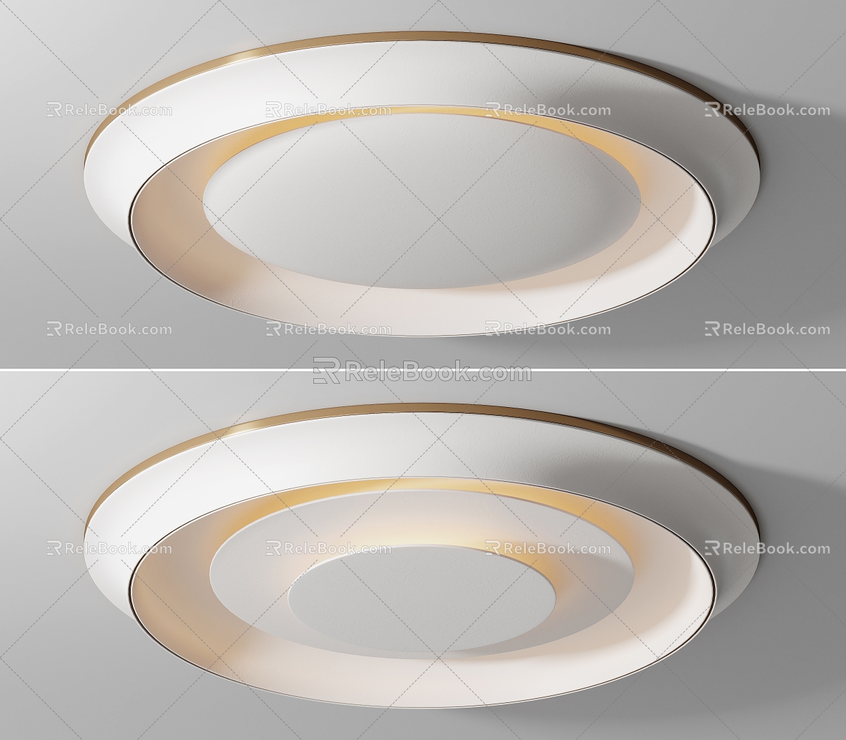 Modern Cream Style Ceiling Lamp Light Luxury Minimalist 3d model