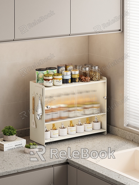 Kitchen seasoning bottle rack model