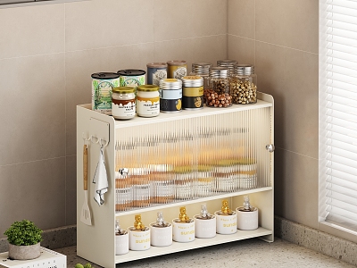 Kitchen seasoning bottle rack model