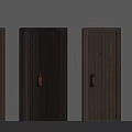 Modern security door 3d model