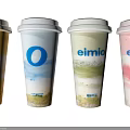 Eimio Layered Beverages With Colorful Flavors And O Logo Design