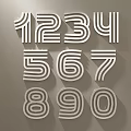 Stylish Numeric Wall Decor With Numbers 0-9 For Modern Home Decoration
