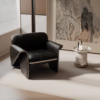 modern leisure chair 3d model