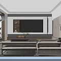 Modern Light Luxury Living And Dining Room Interior Design With Cozy Neutral Tone Furnishings