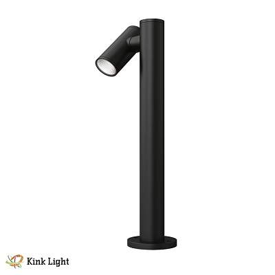 Modern Black Standing Outdoor Light With Adjustable Head And Sleek Design 3d model