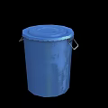 Modern bucket plastic bucket trash can 3d model