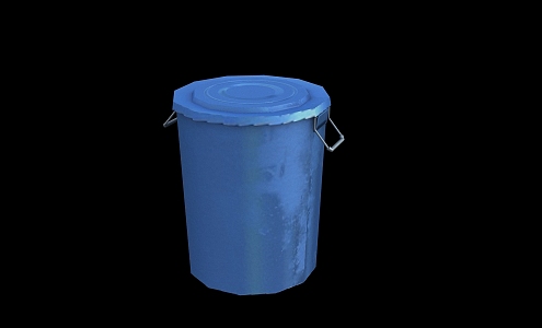 Modern bucket plastic bucket trash can 3d model