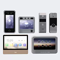 Modern video doorbell video intercom access control machine 3d model