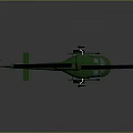 Green Army Helicopter With Classic Military Design And Detailed Exterior Features