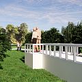 Waterfront Park Modern Park 3d model