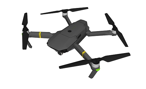 Modern UAV aerial camera DJI UAV 3d model