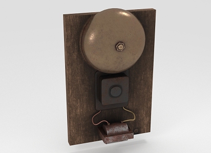 modern electric bell 3d model