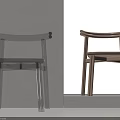 Modern Transparent Acrylic And Natural Wooden Chairs With Sleek Minimal Design
