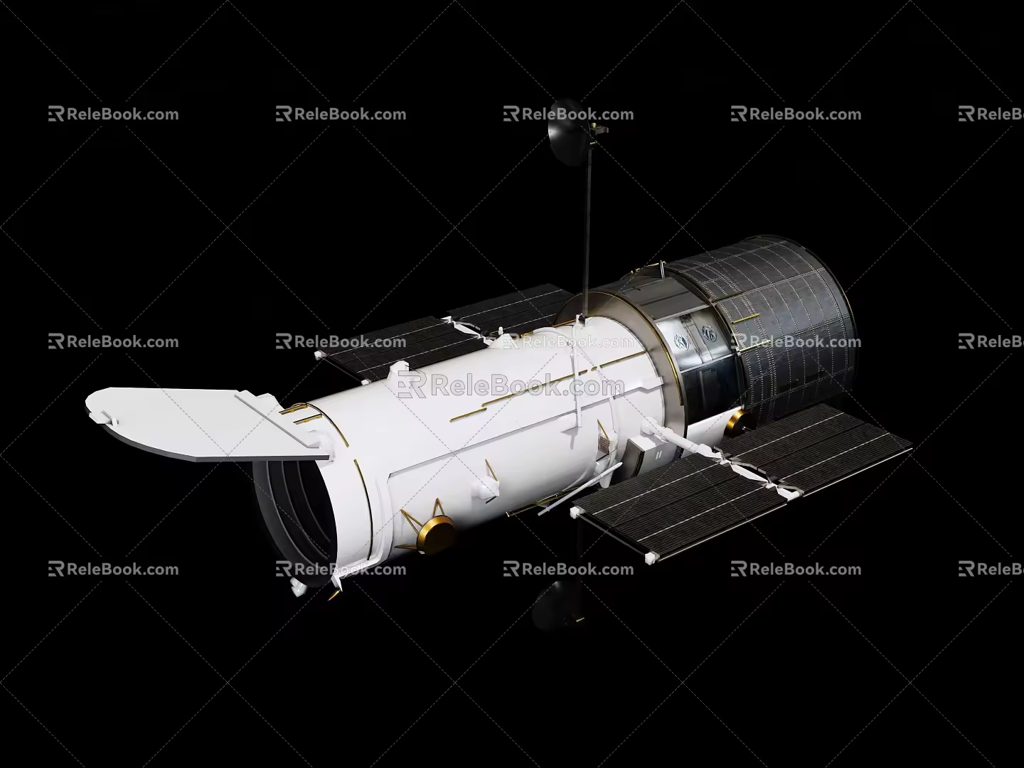 Hubble Telescope 3d model