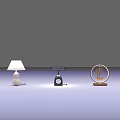 Modern Stylish Table Lamps With Various Designs Featuring Circular Frame And Tree Pattern
