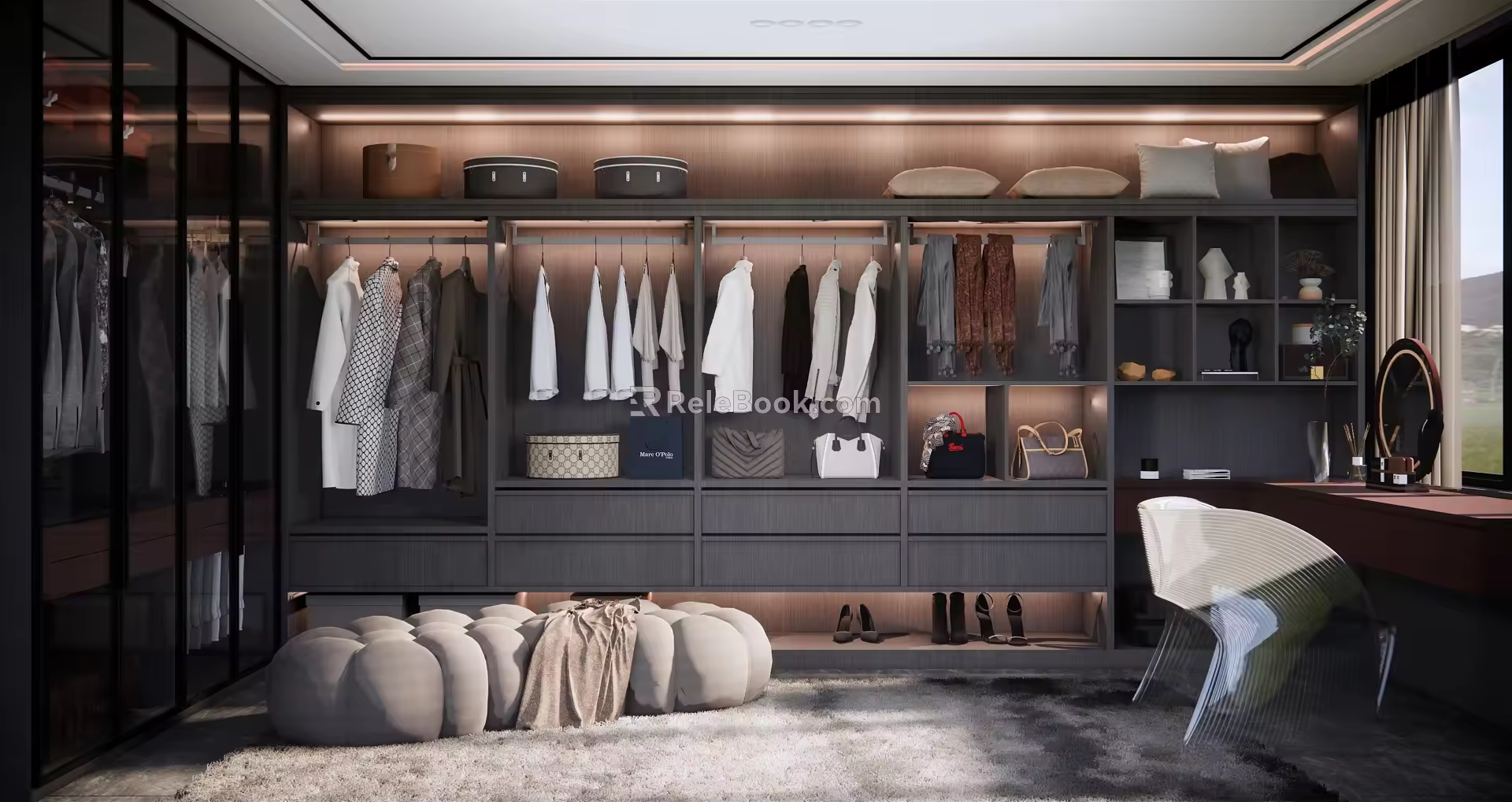 Modern Cloakroom 3d model