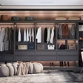 Modern Cloakroom 3d model
