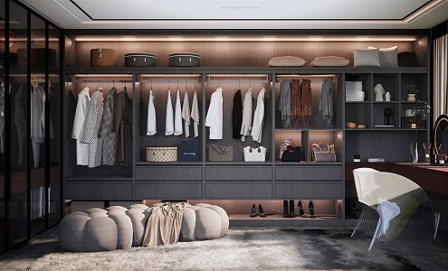 Modern Cloakroom 3d model