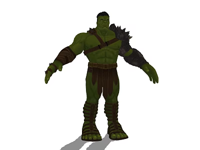 Modern game character Marvel Hulk 3d model Modern game character Marvel Hulk 3d model