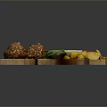 Assorted Food Platter With Sesame Balls Fried Snacks Fresh Cheese Vegetable Sticks And Olives