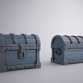 European Style Retro Treasure Box European Style Storage Box Modern Treasure Box Retro Middle Ancient Treasure Box 3d model