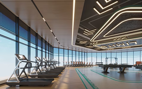 Modern Gym 3d model