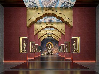 Preface Hall of New Chinese-style Exhibition Hall 3d model