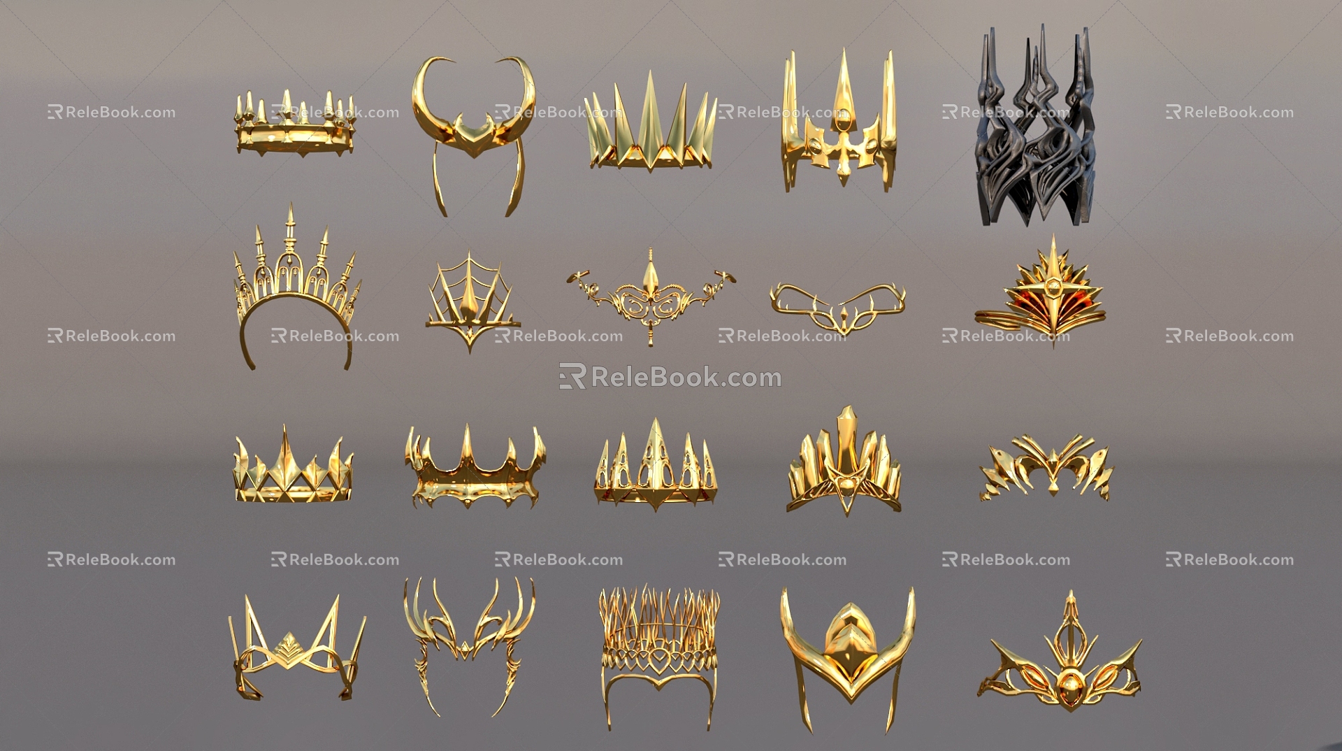 Headwear Crown Jewelry 3d model