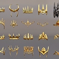 Headwear Crown Jewelry 3d model