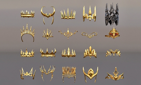 Headwear Crown Jewelry 3d model